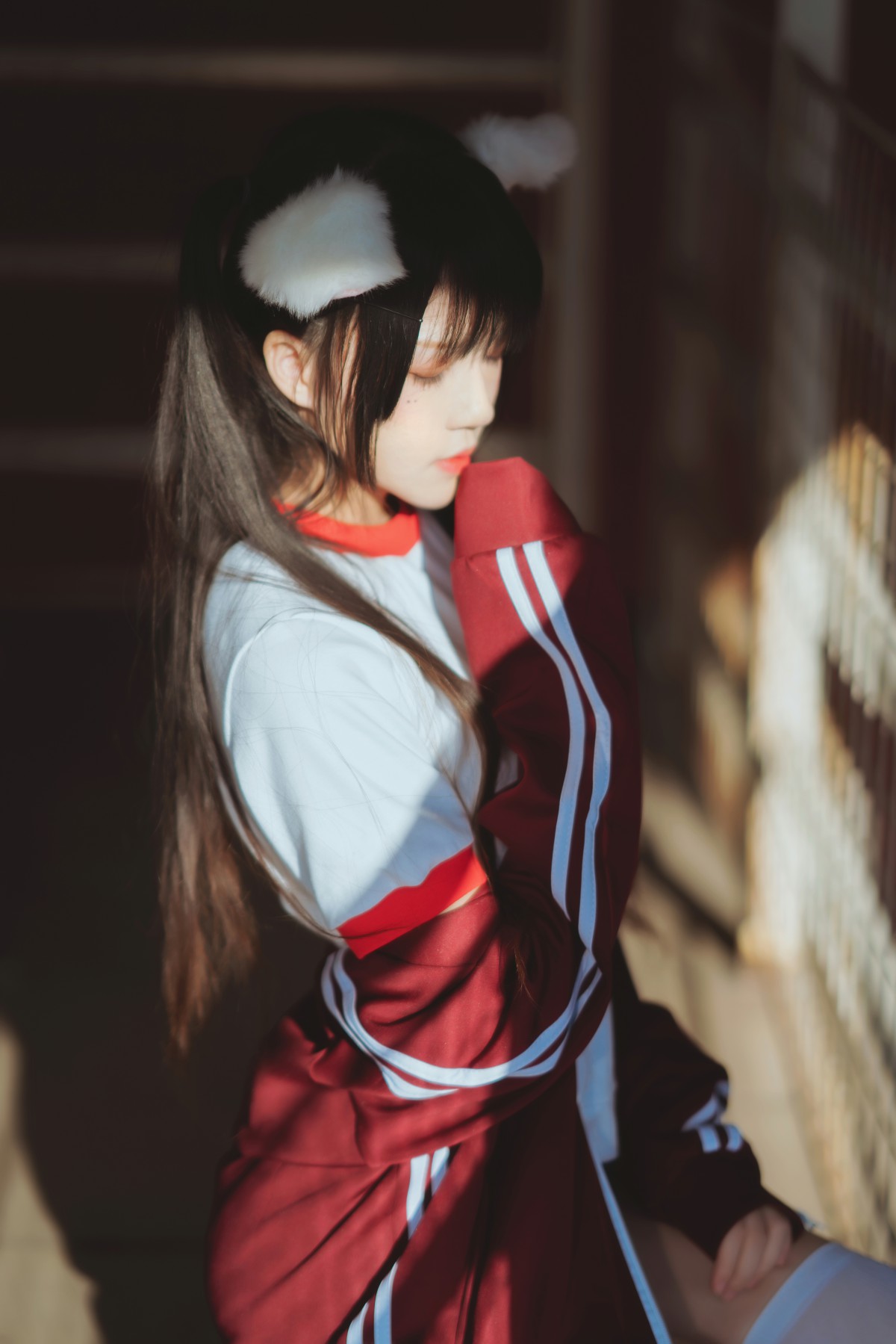 [Cosplay]桜桃喵 - 红色体操服