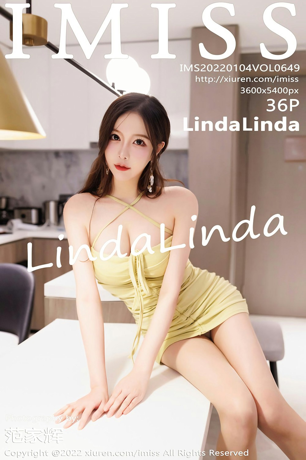 [IMISS爱蜜社] 2022.01.04 VOL.649 L<strong>indaLinda</strong> 黄色短裙