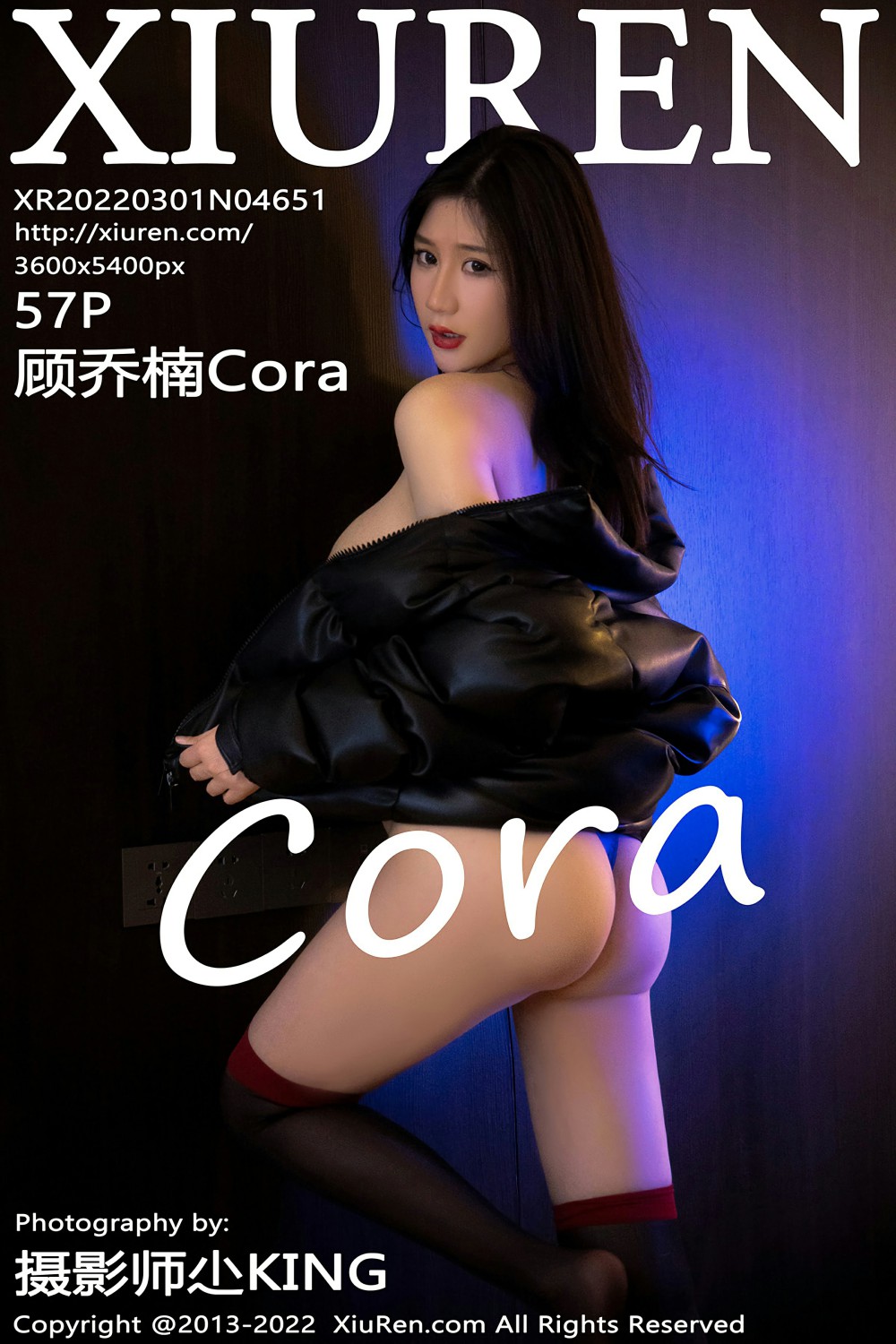 [XiuRen秀人网] 2022.03.01 No.4651 顾乔楠Cora 黑色羽绒服